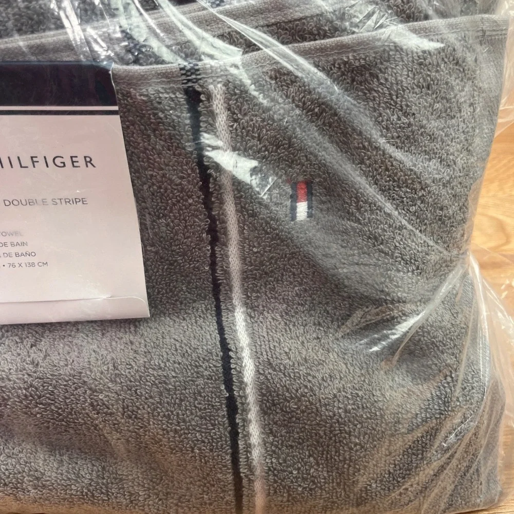 Tommy Hilfiger Modern American Bath Towel, Steel Grey 30